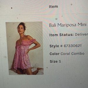 Free people Bali Mariposa Mini Slip